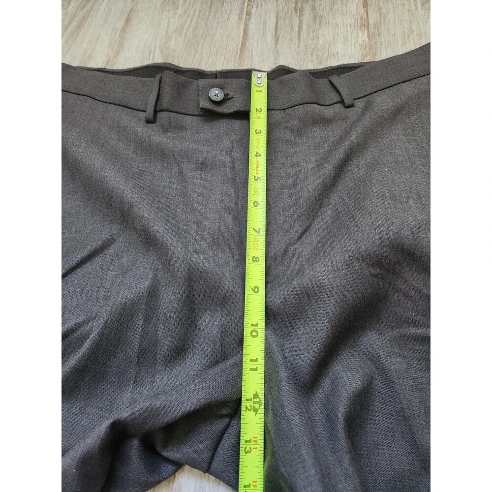 NWT Perry Ellis Portfolio Travel Luxe Dress Pants Charcoal No Iron 38x34 Mens